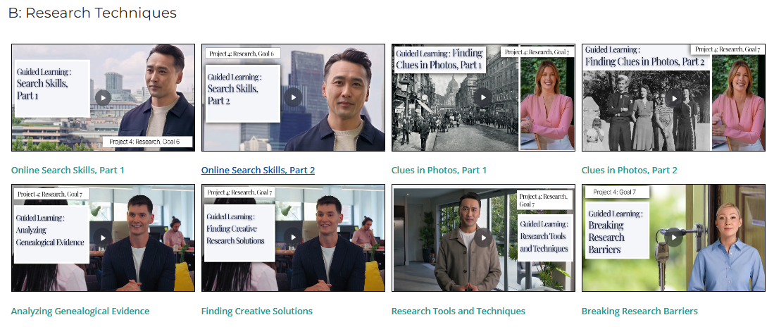 Guided Learning Examples New Layout for the Guided Learning Page – The Family History Guide Blog